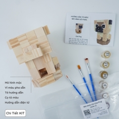 (DIY) Kit Tô Màu Chó Pug (size s)