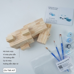(DIY) Kit Tô Màu Minecraft Cáo Tuyết (size M)