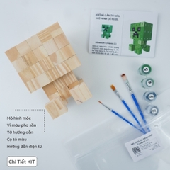 (DIY) KIt Tô Màu Minecraft Creeper (size s)