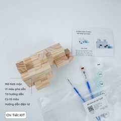 (DIY) Kit Tô Màu Minecraft Cáo Tuyết (size s)