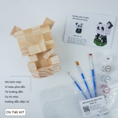 (DIY) Kit Tô Màu Gấu Trúc (size s)