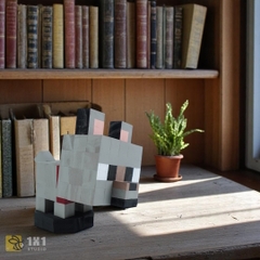 Mô Hình Gỗ Minecraft Wolf (Chó Sói)