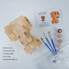(DIY) Kit Tô Màu Mô Hình Chó Golden Retriever (s)