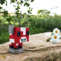 Mô Hình Gỗ Minecraft Mooshroom (size s)