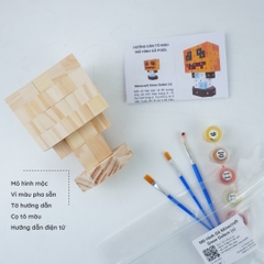 (DIY) KIt Tô Màu Minecraft Snow Golem (s)