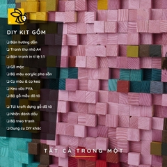 Kit Tự Làm Tranh Pixel Gỗ Marilyn Diptych (Blur)