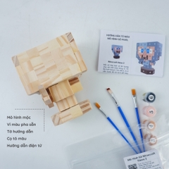 (DIY) Kit Tô Màu Minecraft Steve 2