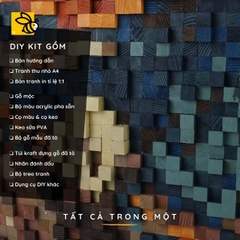 Kit Tự Làm Tranh Pixel Gỗ The Scream (Blur)