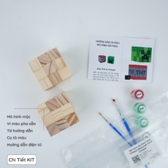 (DIY) Kit Tô Màu Minecraft TNT & Creeper Block