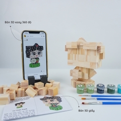 (DIY) Kit Tô Màu Mô Hình Cô Gái Quan Họ