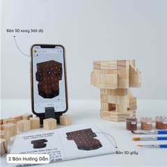 (DIY) Kit Tô Màu Chó Poodle Nâu Đậm