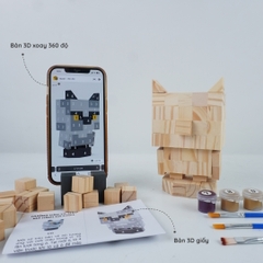 (DIY) Kit Tô Màu Mô Hình Chim Cú Mèo (s)