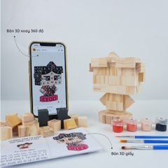 (DIY) Kit Tô Màu Mô Hình Cô Gái Mặc Áo Tứ Thân