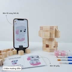 (DIY) Kit Tô Màu Chó Poodle Trắng