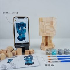 (DIY) Kit Tô Màu Mô Hình Minecraft Squid Mực