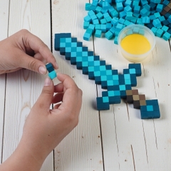 p2. Bộ Lắp Ghép 2 Trang Bị Minecraft Thu Nhỏ (1cm)