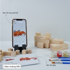 (DIY) Kit Tô Màu Minecraft Cáo Cam (size M)