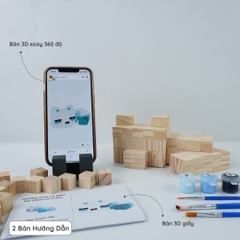 (DIY) Kit Tô Màu Minecraft Cáo Tuyết (size M)