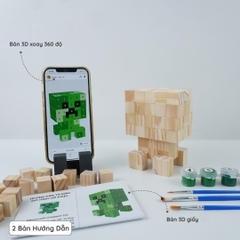 (DIY) KIt Tô Màu Minecraft Creeper (size s)