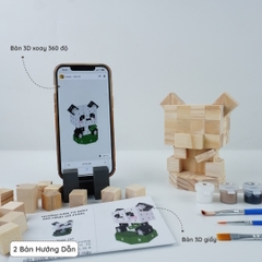 (DIY) Kit Tô Màu Gấu Trúc (size s)
