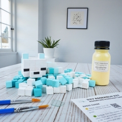 p4. Bộ Lắp Ghép Minecraft Snow Fox Cáo Tuyết (Thu Nhỏ)