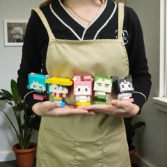 p8 - Kit Tự Làm 6 Mô Hình Anime Thu Nhỏ 1cm (B1)