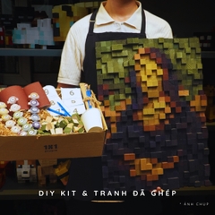 Kit Tự Làm Tranh Pixel Gỗ Mona Lisa (Blur)