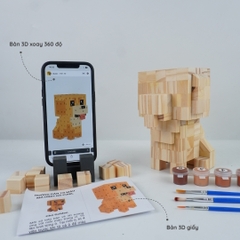 (DIY) Kit Tô Màu Mô Hình Chó Golden Retriever (s)