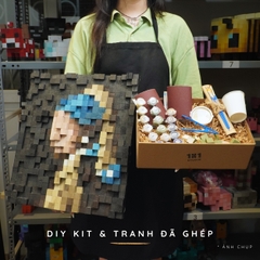 Kit Tự Làm Tranh Pixel Gỗ Girl with a Pearl Earring (Blur)