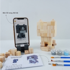 (DIY) Kit Tô Màu Mèo Anh Lông Xám
