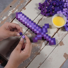 p2. Bộ Lắp Ghép 2 Trang Bị Minecraft Thu Nhỏ (1cm)