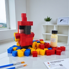 p1. Bộ Lắp Ghép Mô Hình Minecraft Parrot (Vẹt)