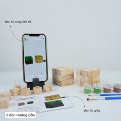 (DIY) Kit Tô Màu Minecraft Chest & Grass Block