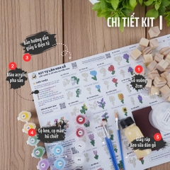 KIT Tự Làm Hoa Gỗ (40 Mẫu Mô Hình) *STEAM