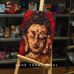 Tranh Pixel Chân Dung Phật Mẫu 2 (Blur)