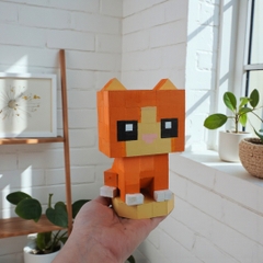 p5 - Mô Hình Gỗ Mèo Cam