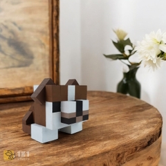 Mô Hình Gỗ Chó Bulldog (size s)