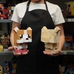 (DIY) Kit Tô Màu Chó Corgi Nâu Nhạt (size s)