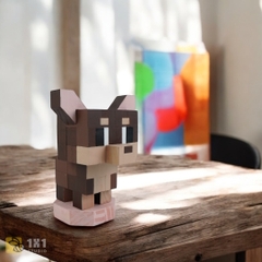 (DIY) Kit Tô Màu Mô Hình Chó Chihuahua Nâu (s)