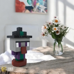 Mô Hình Gỗ Minecraft Witch (size s)