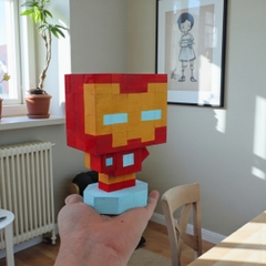 p4 - Mô Hình Gỗ Người Sắt Ironman