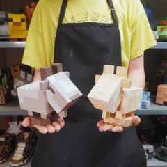 Mô Hình Gỗ Minecraft Goat Dê Núi (s)