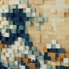 Tranh Pixel The Great Wave off Kanagawa (Blur)
