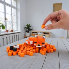 p3. Bộ Lắp Ghép Minecraft Fox Cáo (Thu Nhỏ)