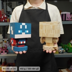 (DIY) Kit Tô Màu Captain American (size s)