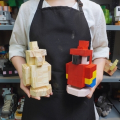 (DIY) Kit Tô Màu Mô Hình Minecraft Vẹt (s)