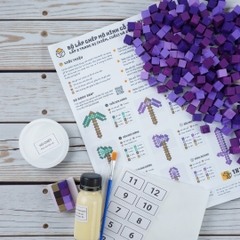 p2. Bộ Lắp Ghép 2 Trang Bị Minecraft Thu Nhỏ (1cm)