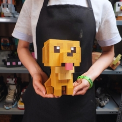 (DIY) Kit Tô Màu Mô Hình Chó Golden Retriever (s)