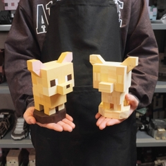 Mô Hình Gỗ Chó Chihuahua (màu kem)