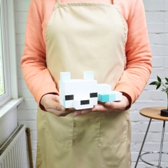 p6. Bộ Lắp Ghép Mô Hình Minecraft Snow Fox (Cáo Tuyết)